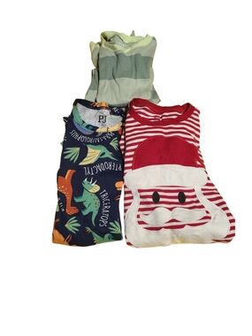 Kids Pajama Bundle 3 Piece Size 5T Dinosaur Christmas PJ Place Carter's